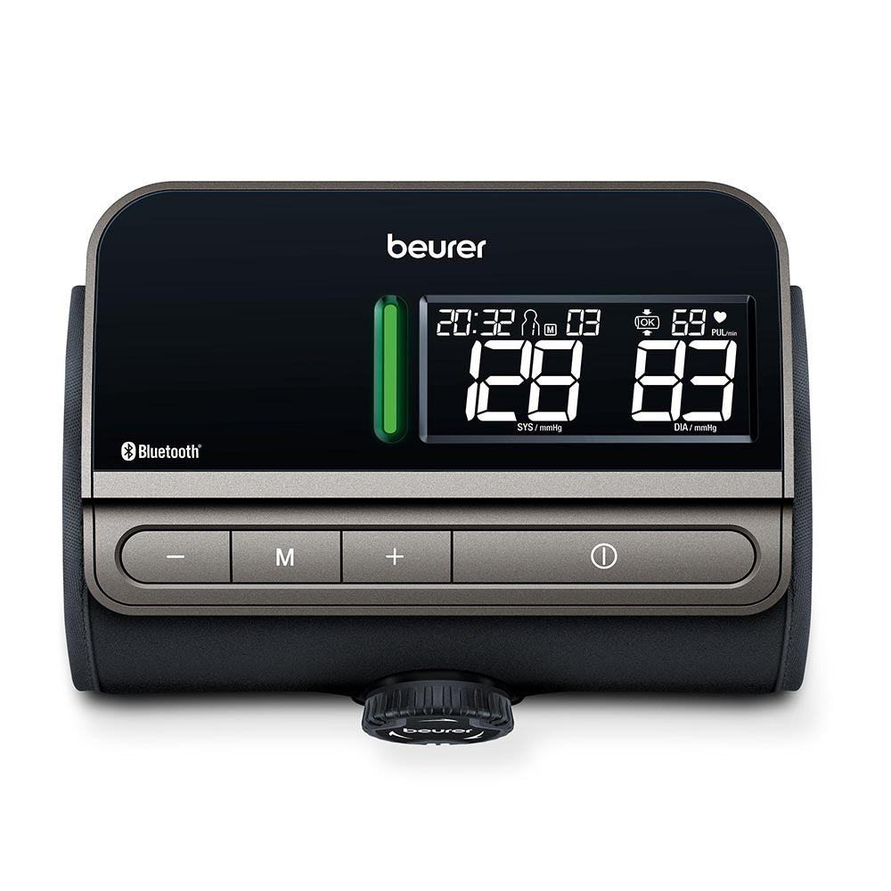Beurer BM 81 Blood Pressure Monitor: EasyLock Integrated Upper Arm Cuff & Monitor