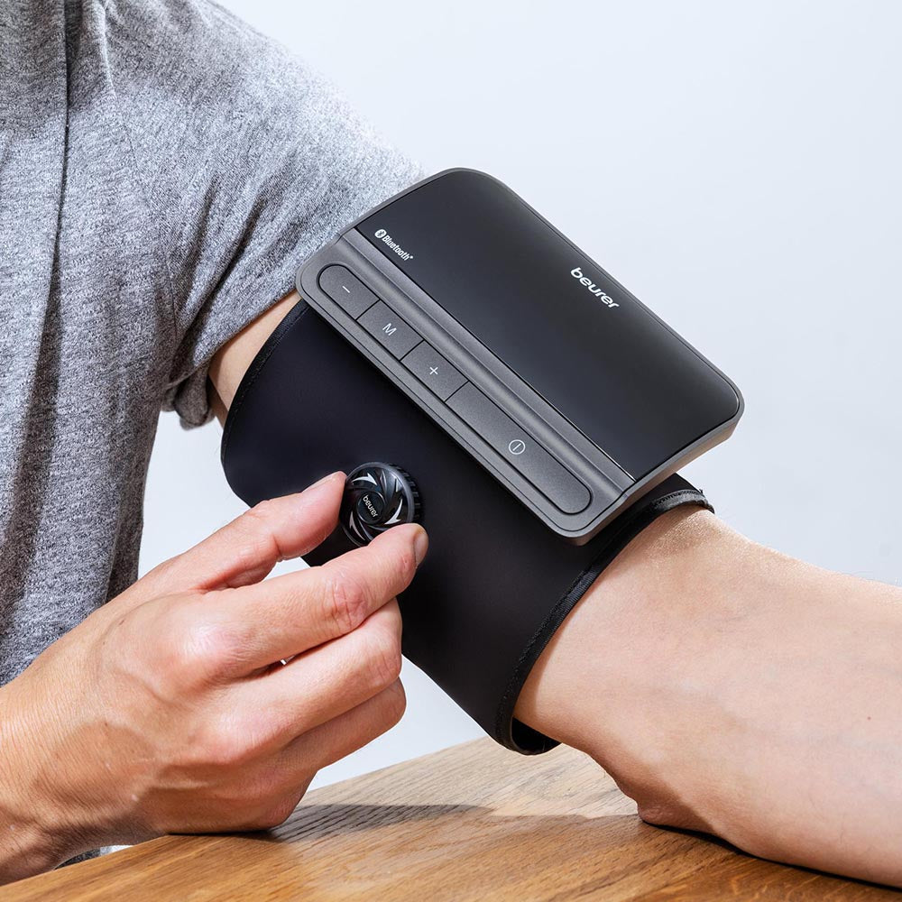 Beurer BM 81 Blood Pressure Monitor: EasyLock Integrated Upper Arm Cuff & Monitor