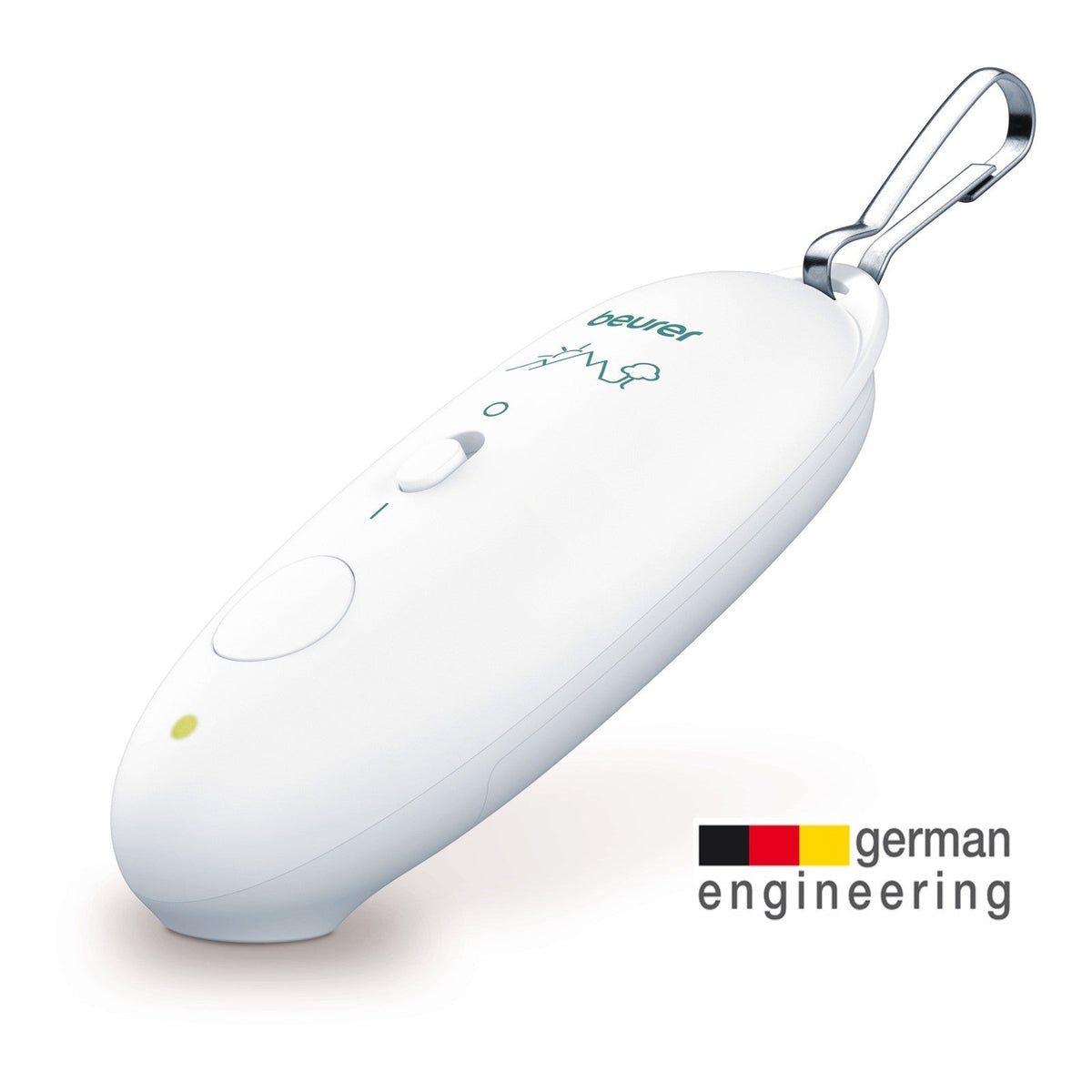 Beurer BR 10 Mosquito Bite Itch Relief: Heals Itchy, Sore Insect Bites & Stings - Compact BR 10 Traveller with Carabiner Snap Hook
