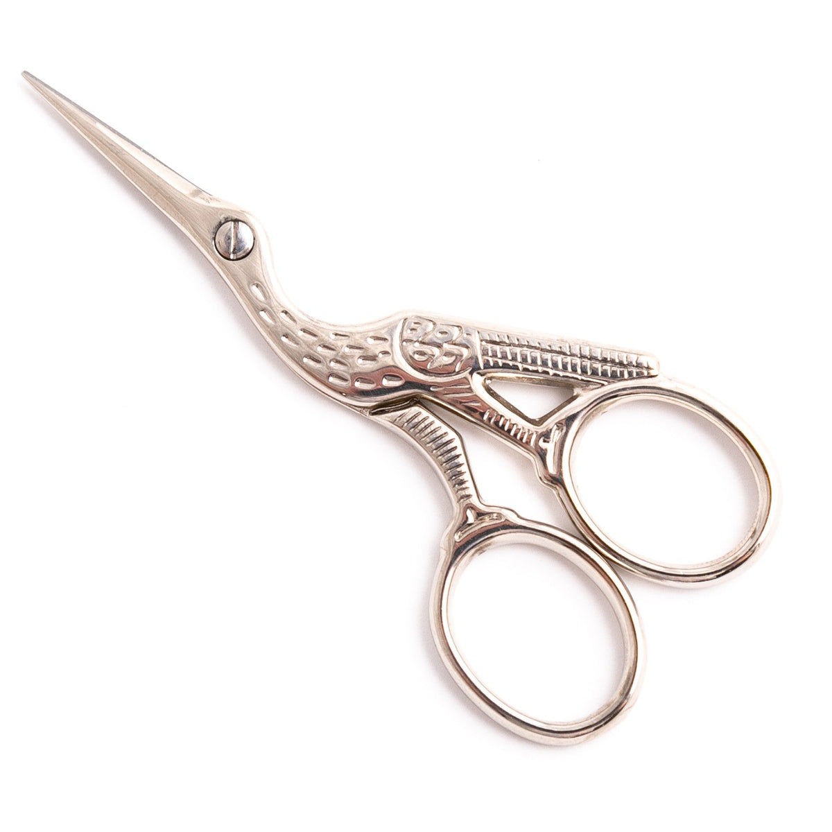 Kellermann 3 Swords Stork Embroidery Scissors | Nickel-Plated Steel Sewing Scissors Made in Germany | BS 1632 N