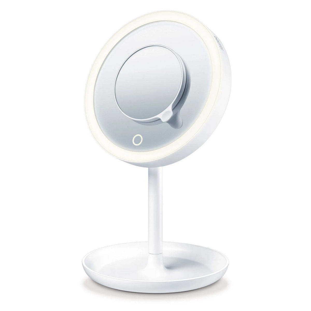 Beurer BS 45 Illuminated Cosmetic Mirror / Makeup Mirror with LED Lights & Trinket Tray