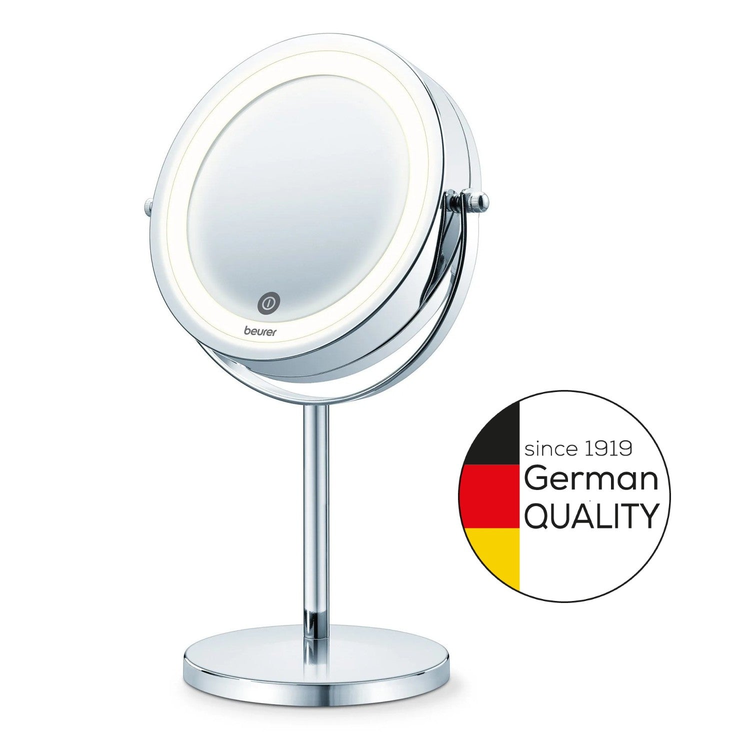 Beurer BS 55 Illuminated Cosmetics Mirror / Makeup Mirror: LED Light. Normal or 7x Magnification. 13cm