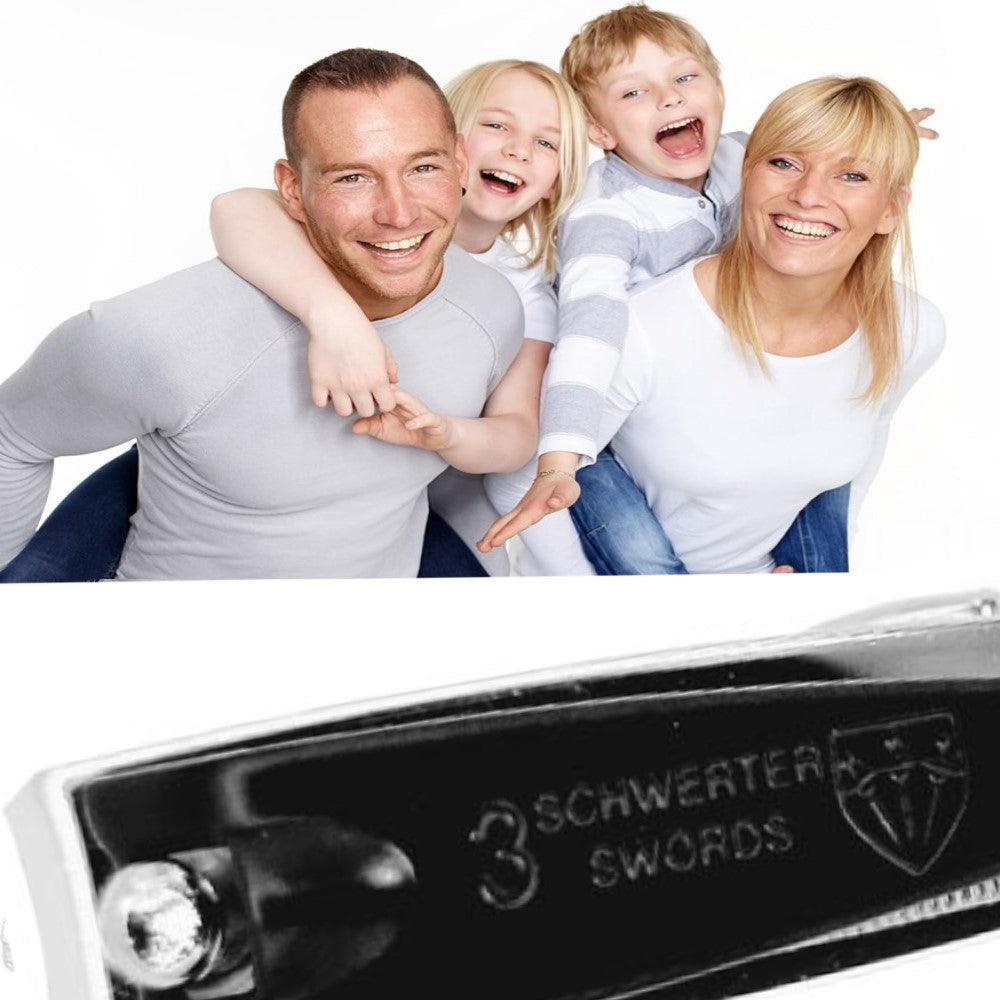 Kellermann 3 Swords Nail Clippers: Steel with Black Lacquer Finish BS 8125 SZ