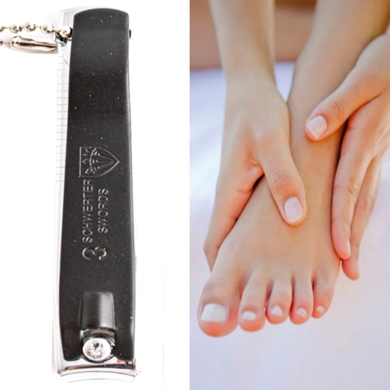 Kellermann 3 Swords Nail Clippers | Large | Nickel Plated | Black Finish