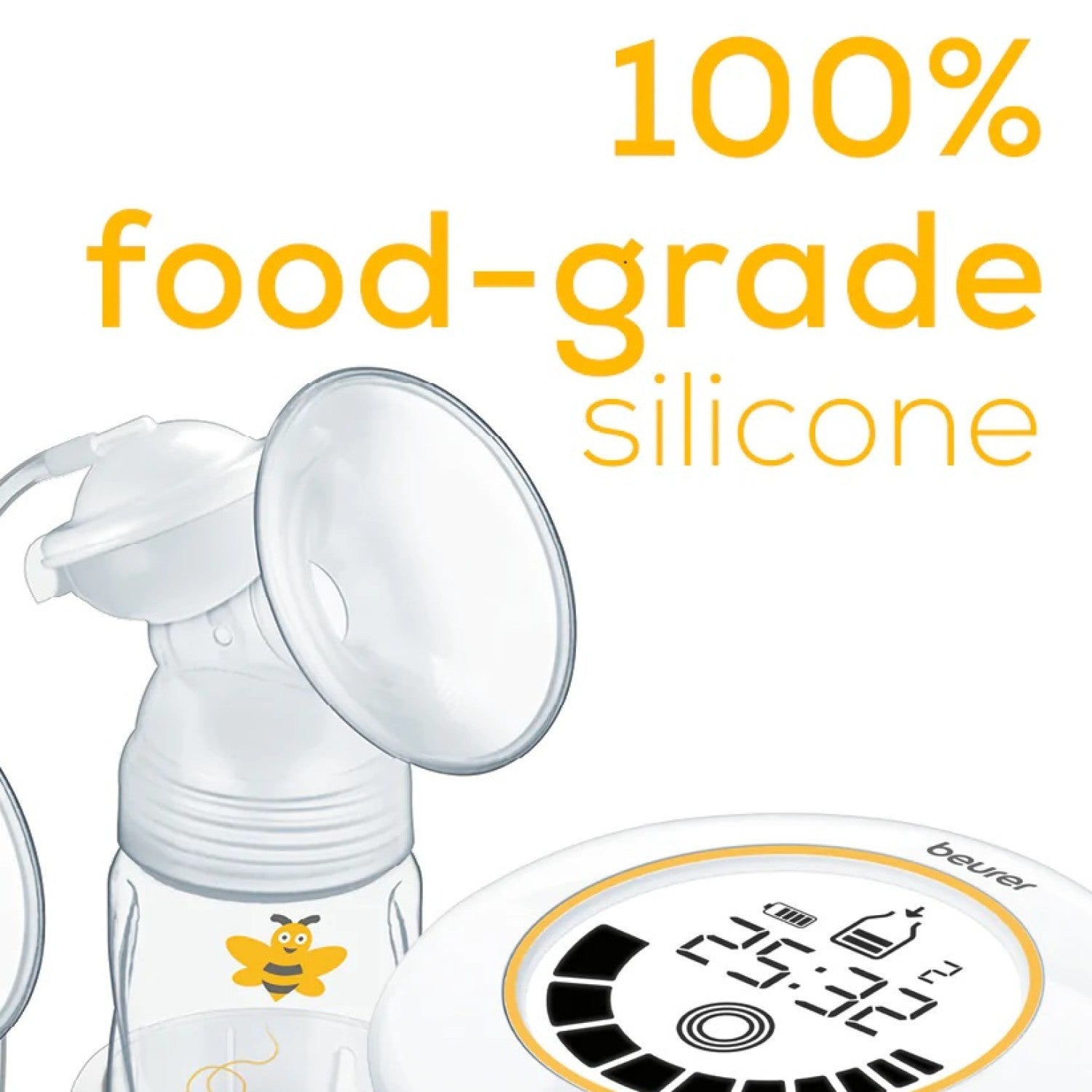 Beurer BY 40 Electric Breast Pump with Vacuum Technology. Mains or Battery Operated & Portable