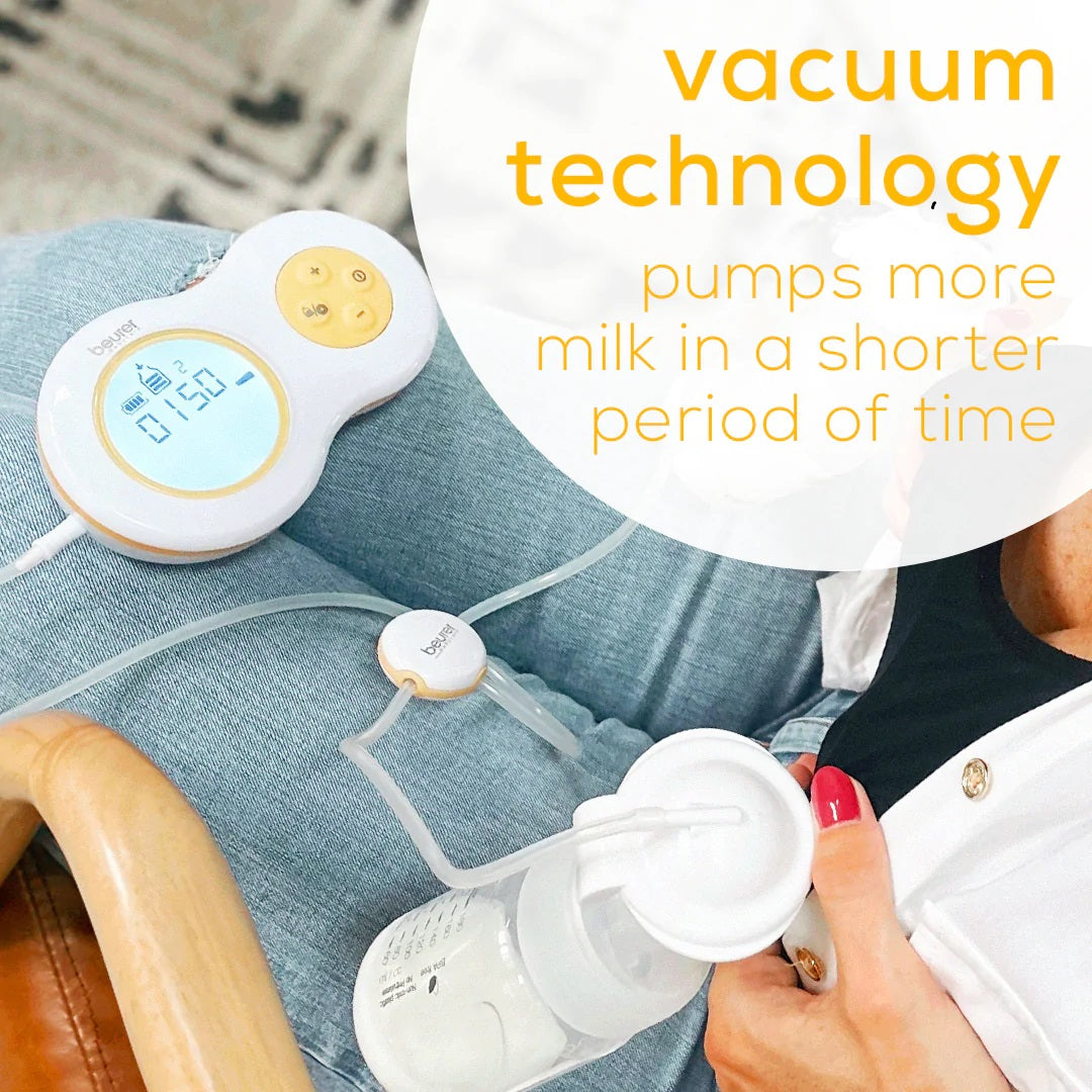 Beurer BY 40 Electric Breast Pump with Vacuum Technology. Mains or Battery Operated & Portable