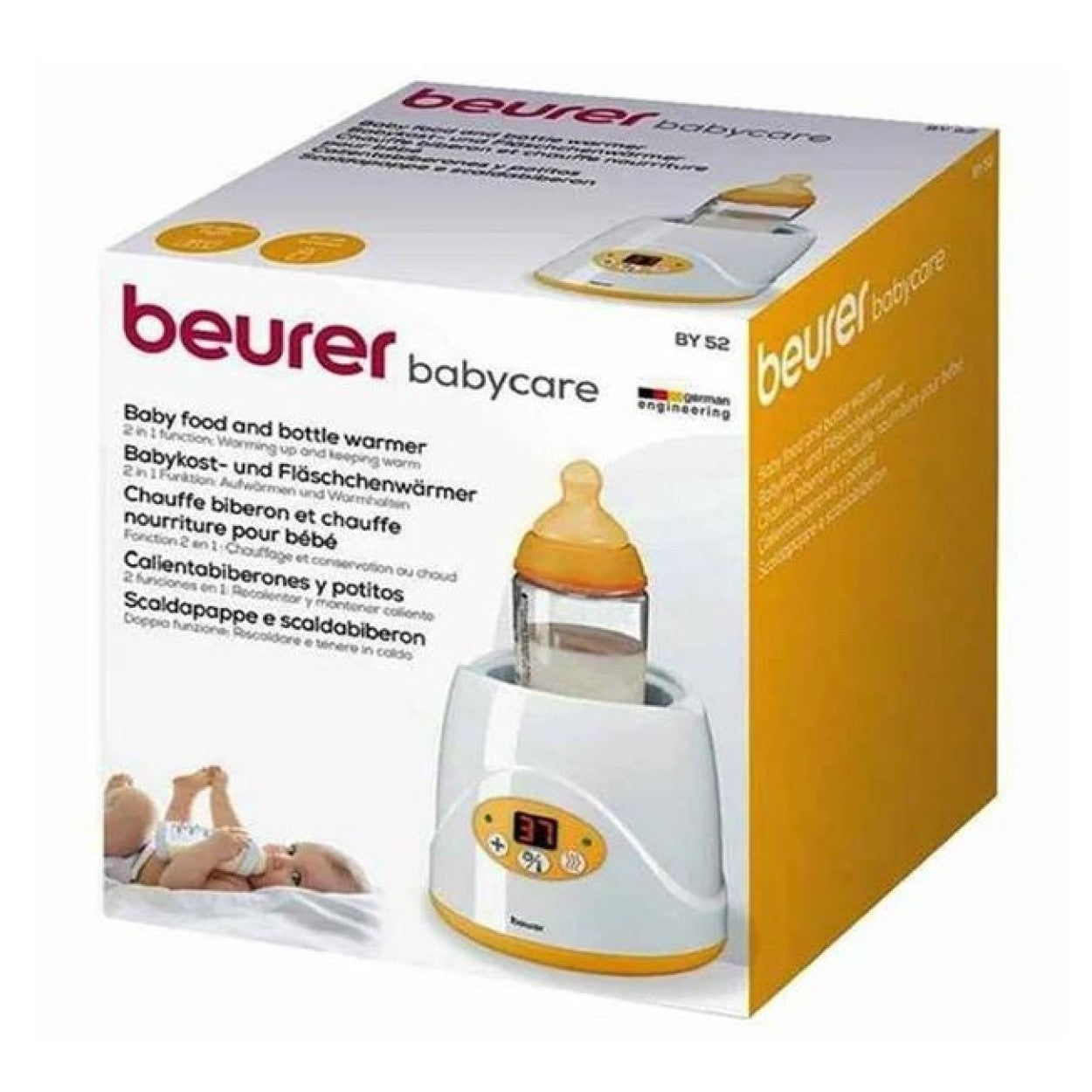 Demo - Beurer BY 52 Baby Food & Bottle Warmer | 2-in-1 | Warms Baby Food & Bottles & Keeps Them Warm
