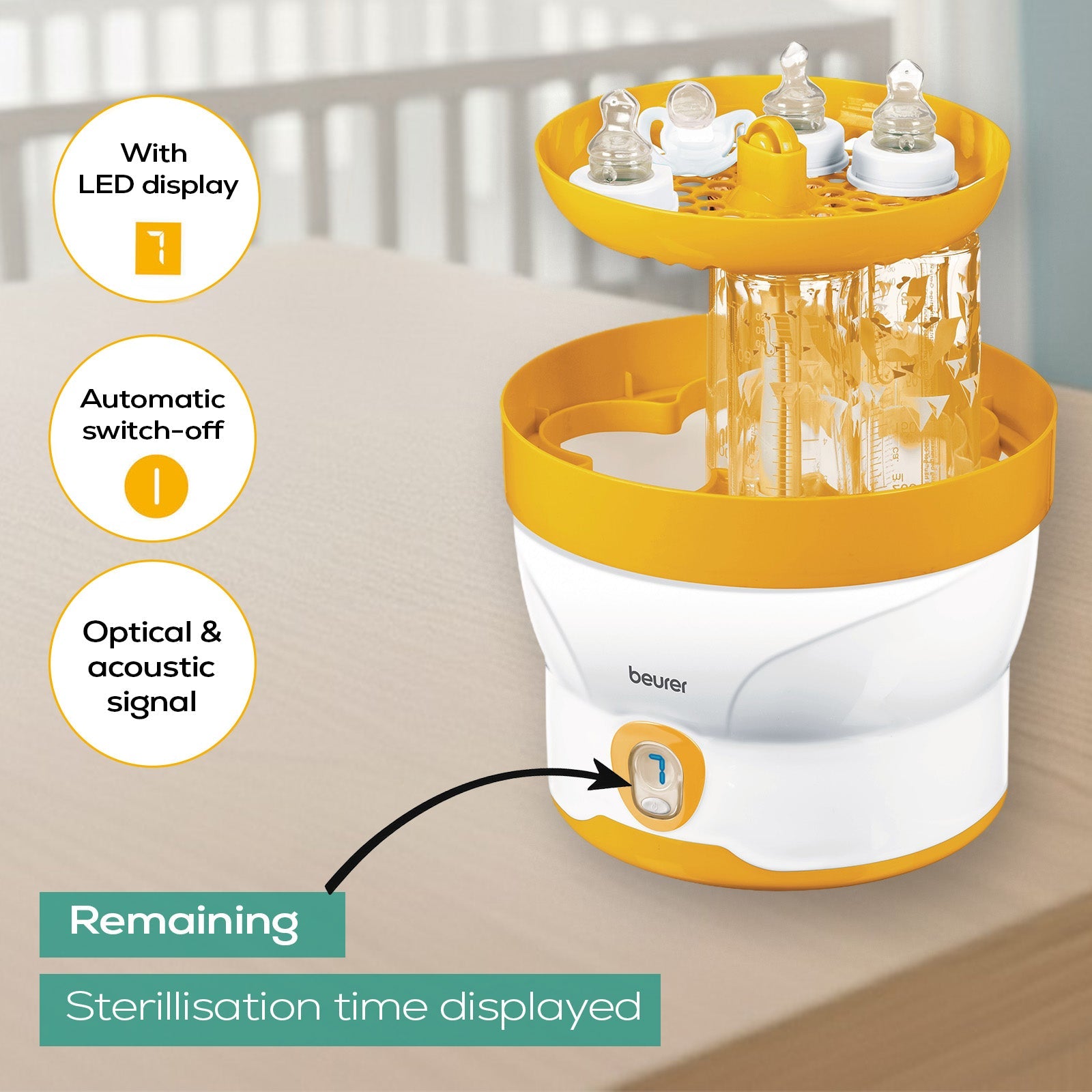 Beurer Germany BY 76 Steam Steriliser for Baby Bottles & Accessories