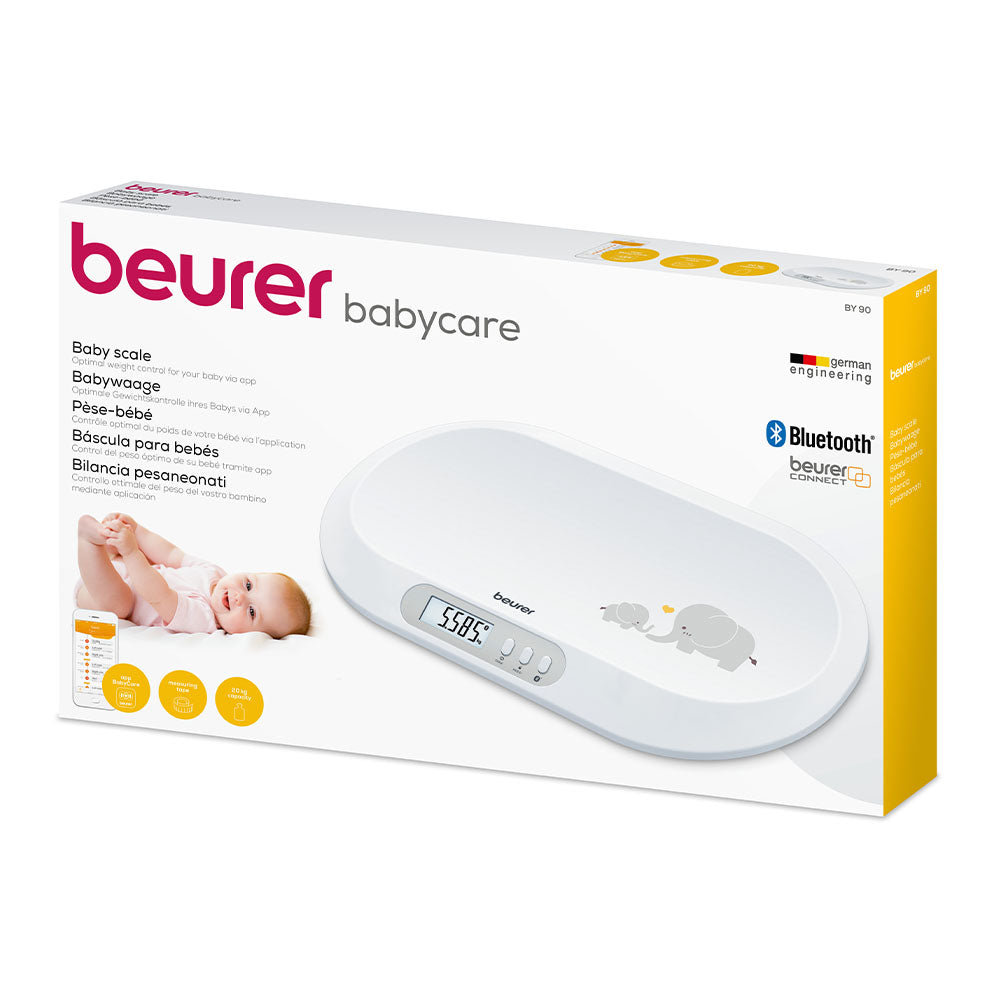 Beurer Bluetooth Baby Scale BY 90 with Integrated Tape Measure