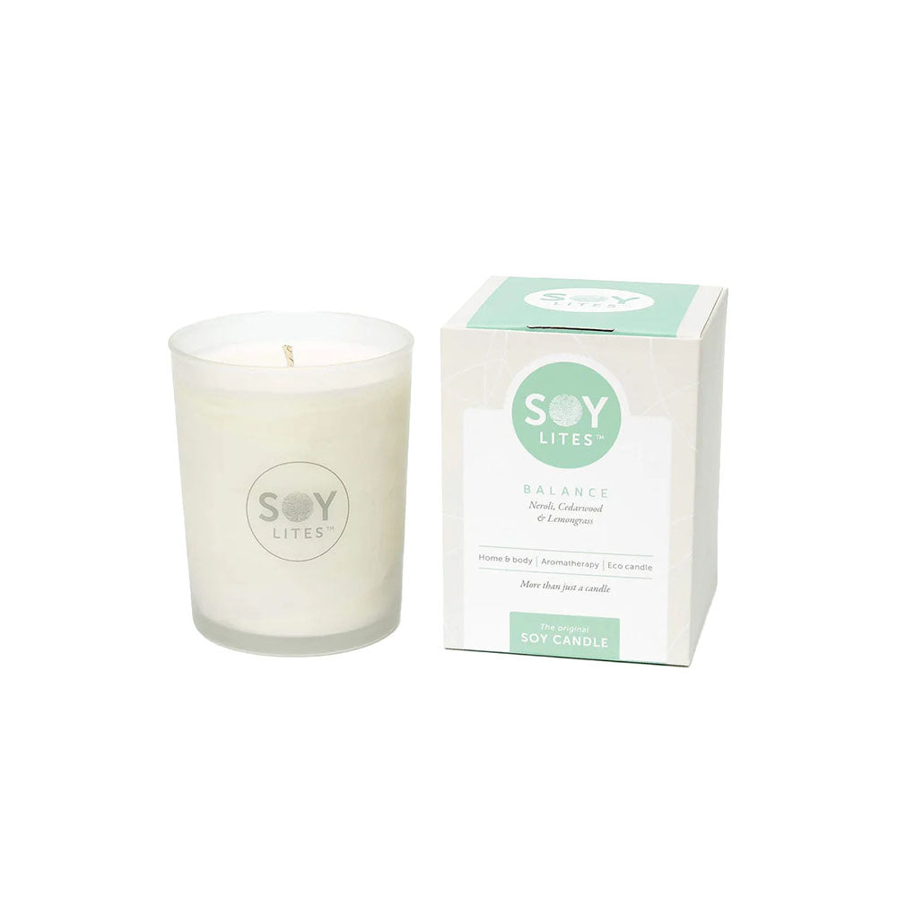 SoyLites Balance Moisturising Candle - Neroli, Cedarwood & Lemongrass (70ml)