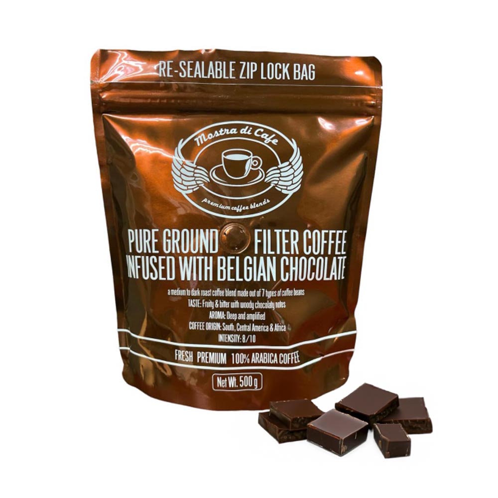 Mostra Di Cafe Ground Coffee 500g - INDULGENCE Mix Pack (Free French Press)
