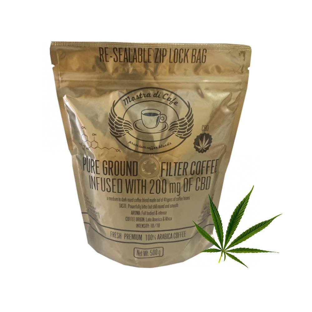 Mostra Di Cafe CBD Infused Ground Coffee 500g - Box of 6