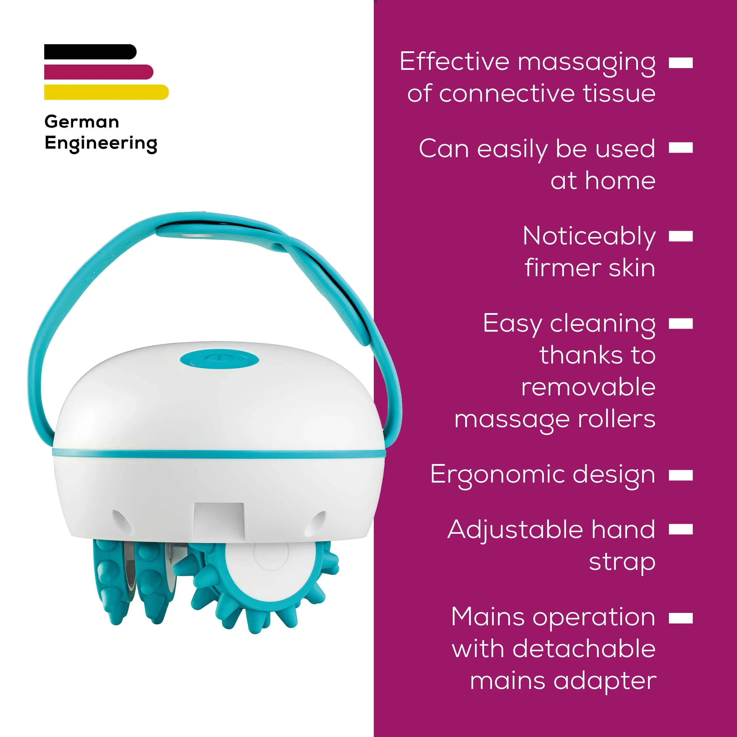 Beurer CM 51 Electric Cellulite Massager. Target & Firm Orange Peel Skin. Mains Powered. 2 Intensity Levels