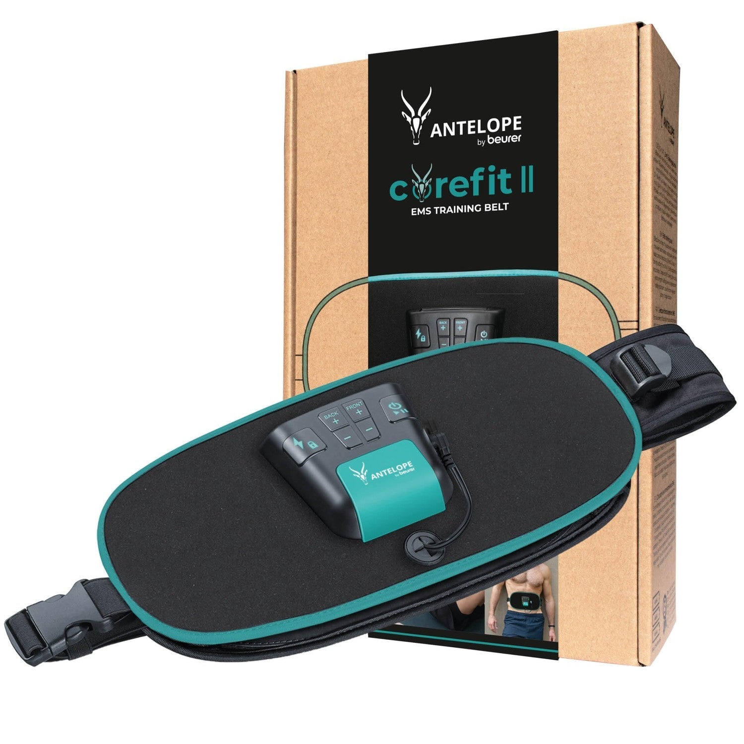 Antelope by Beurer Corefit II EMS Central Abdominal & Lower Back Muscles Toning Belt: Burn Fat & Build Muscle