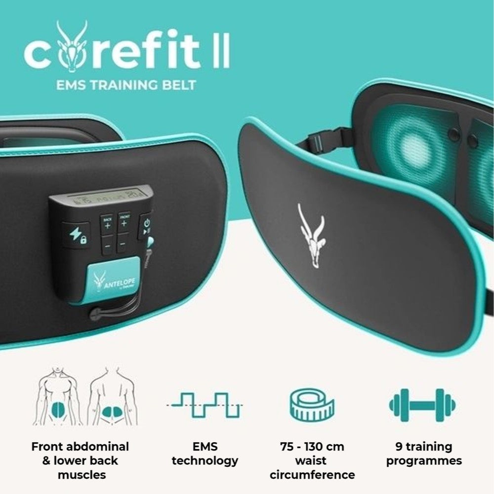 Antelope by Beurer Corefit II EMS Central Abdominal & Lower Back Muscles Toning Belt: Burn Fat & Build Muscle