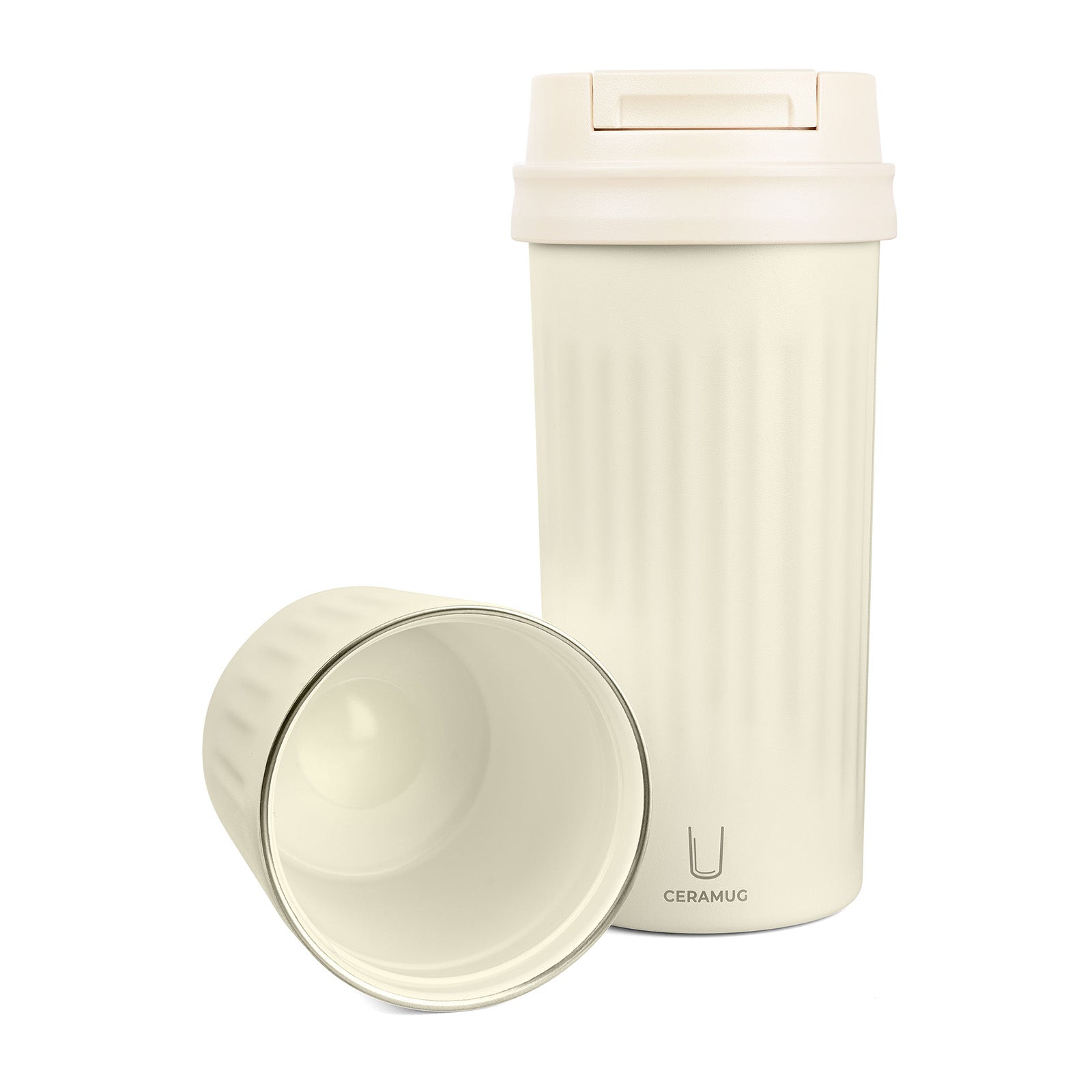 TROIKA Germany Thermal Mug 500ml | Ceramic Coating | Leak-Proof | White