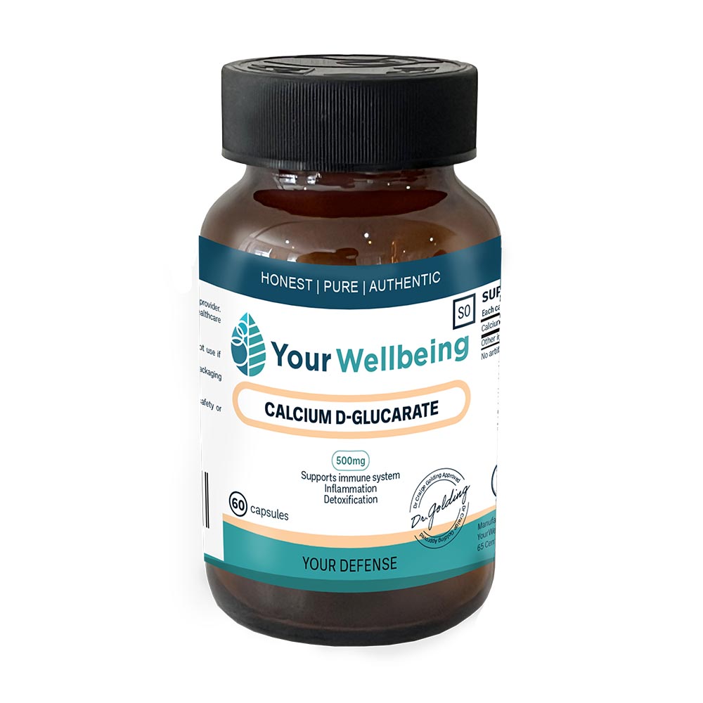Your Wellbeing Calcium D-Glucarate - Immune System, Inflammation & Detoxification