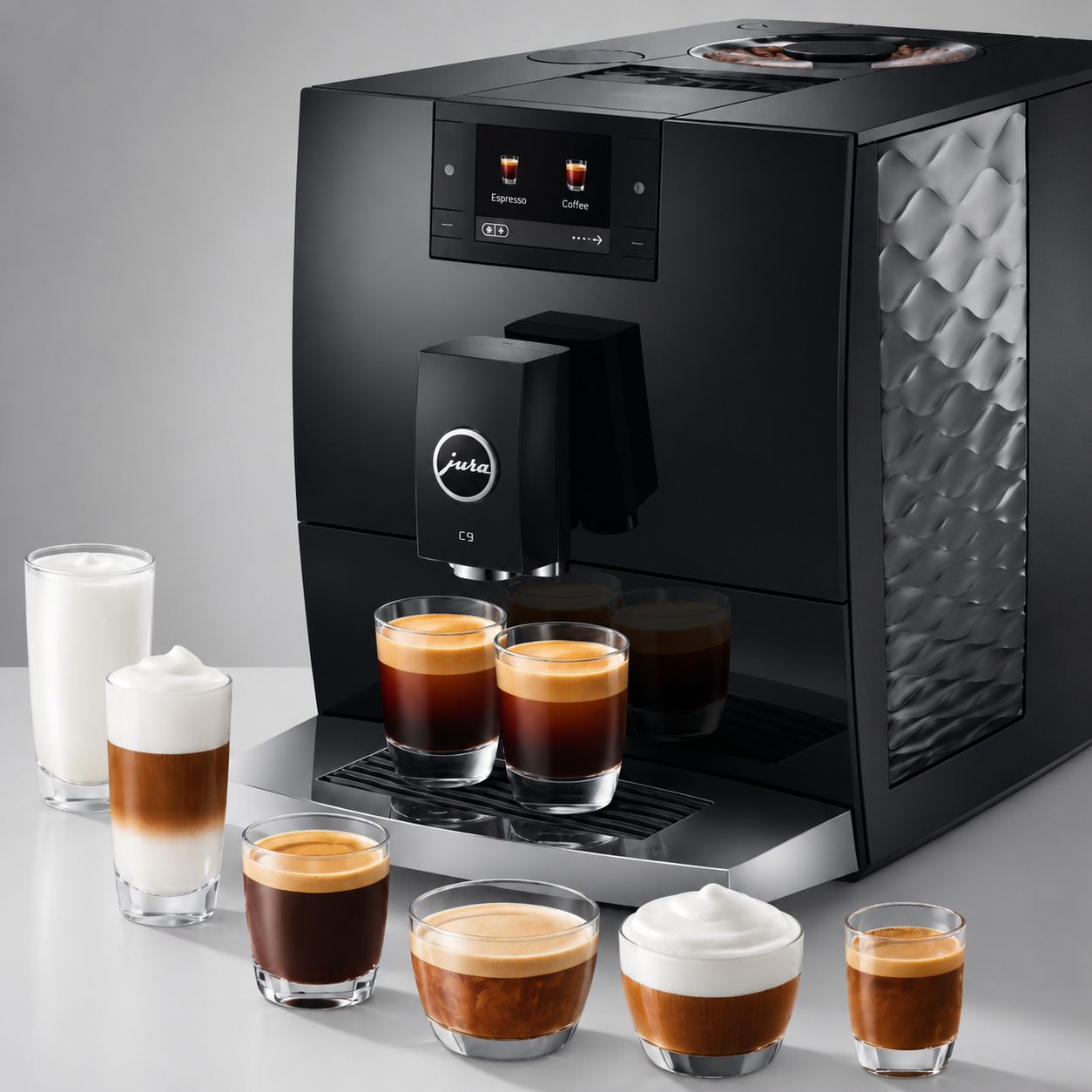 JURA C9 Piano Black Automatic Bean-to-Cup Coffee Machine 2026