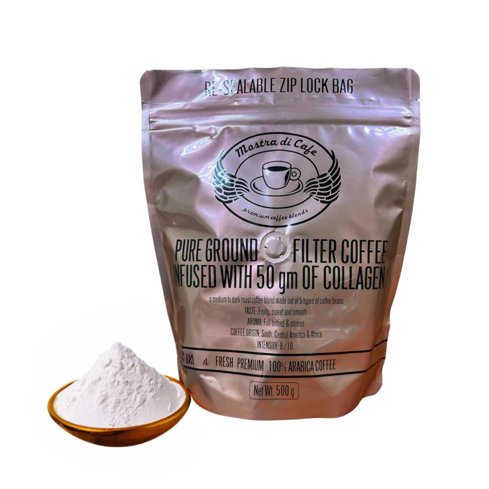 Mostra Di Cafe Collagen Infused Ground Coffee 500g - Box of 6