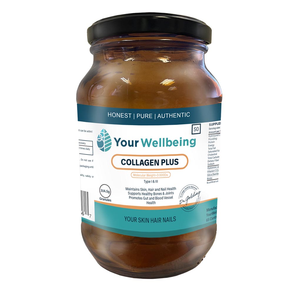 Your Wellbeing Collagen Plus - Skin, Hair & Nail Health, Bones & Joints & Promotes Gut & Blood Vessel Health
