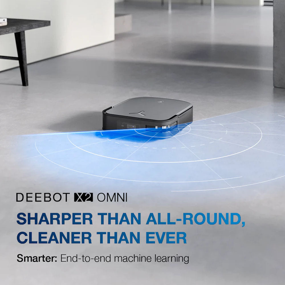 Ecovacs Deebot X2 Omni Robot Vacuum & Mop Cleaner - OMNI Station