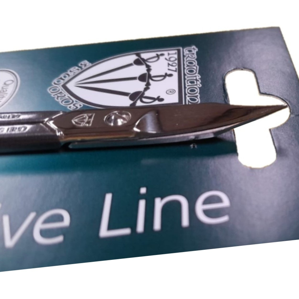 Kellermann 3 Swords Nail Scissors | EL 9904 | Handmade Steel | Curved Blade with Fine Towerpoint Blade for Nails or Around Cuticle