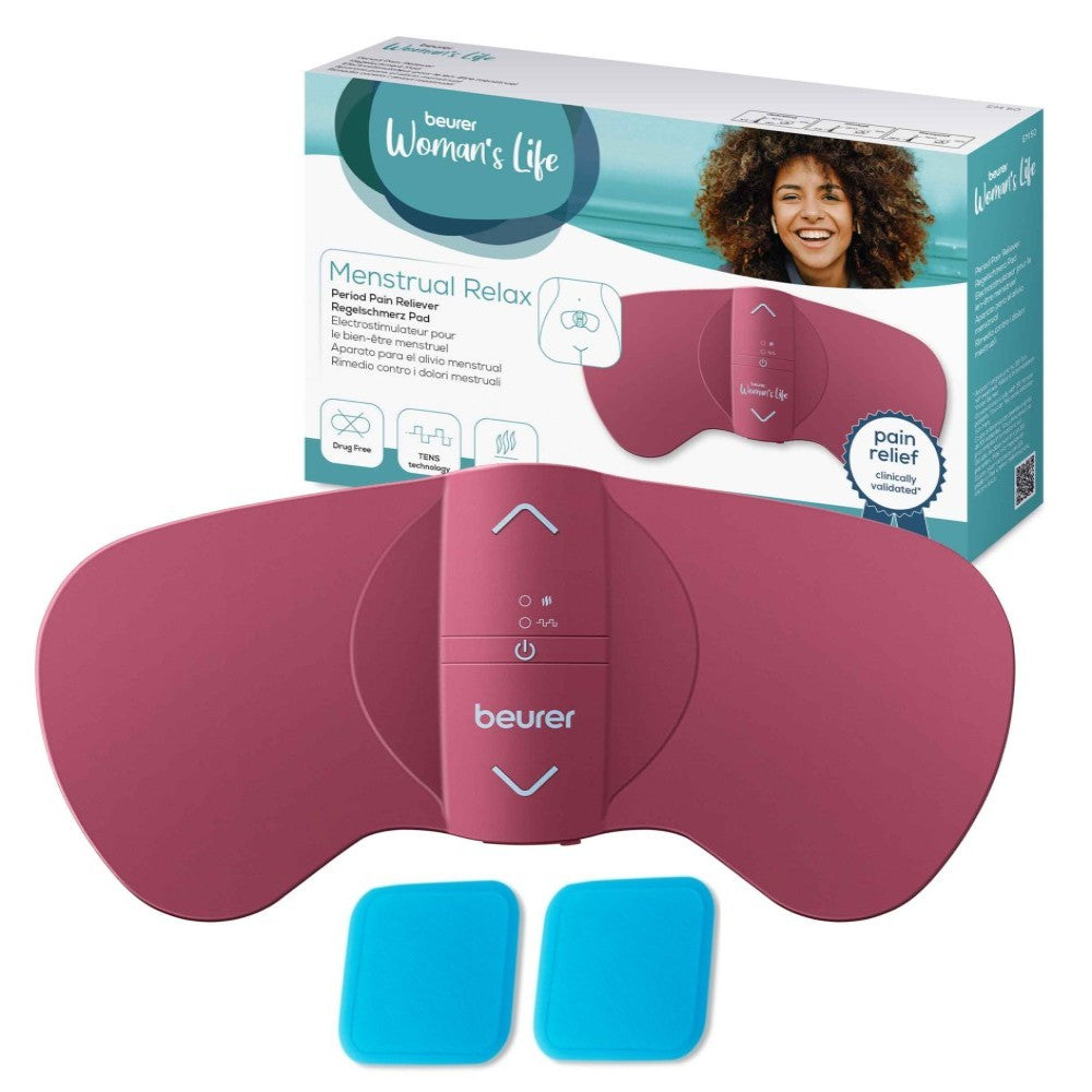 Beurer Menstrual Pain Relief EM 50: Period & Endometriosis Pain Relief with TENS & Heat Pad