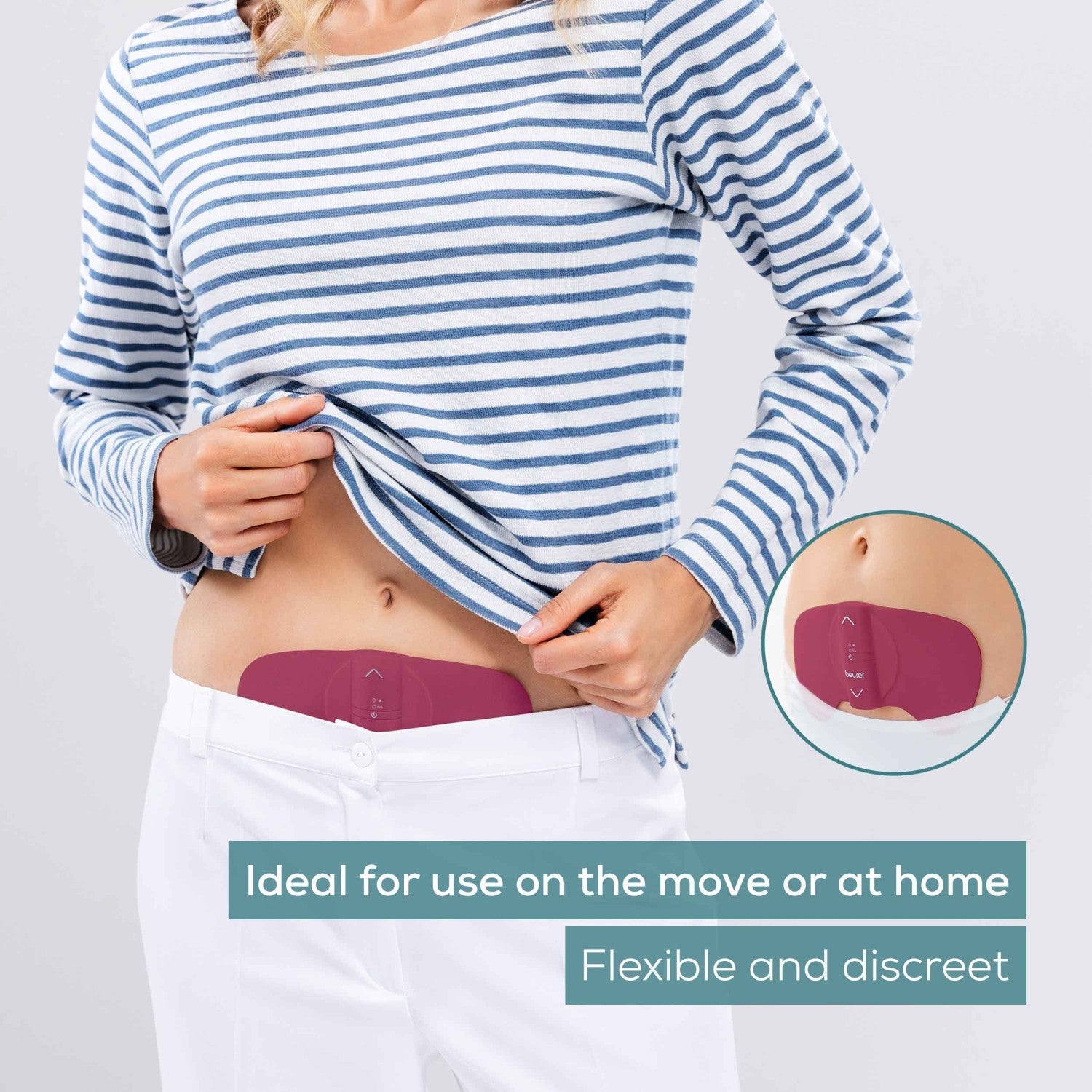 Beurer Menstrual Pain Relief EM 50: Period & Endometriosis Pain Relief with TENS & Heat Pad