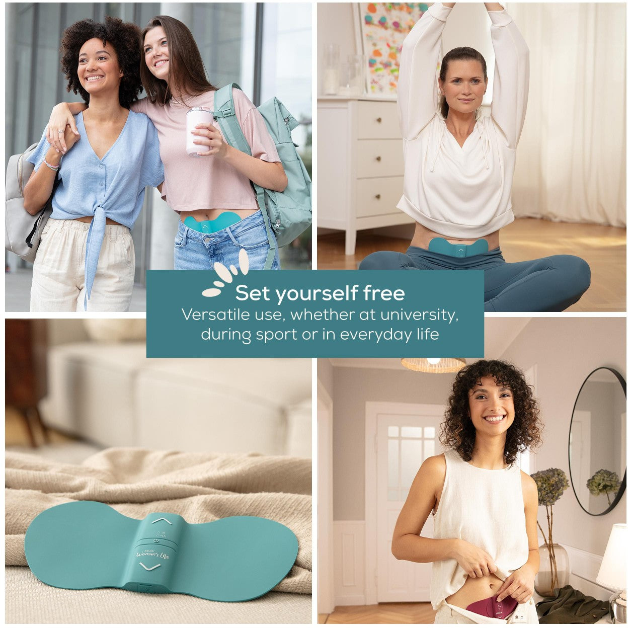 Beurer Germany EM 55 XL Menstrual Period Pain Relief & Endometriosis Pain Relief | TENS & Heat