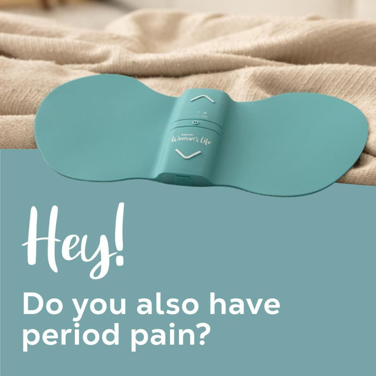 Beurer Germany EM 55 XL Menstrual Period Pain Relief & Endometriosis Pain Relief | TENS & Heat