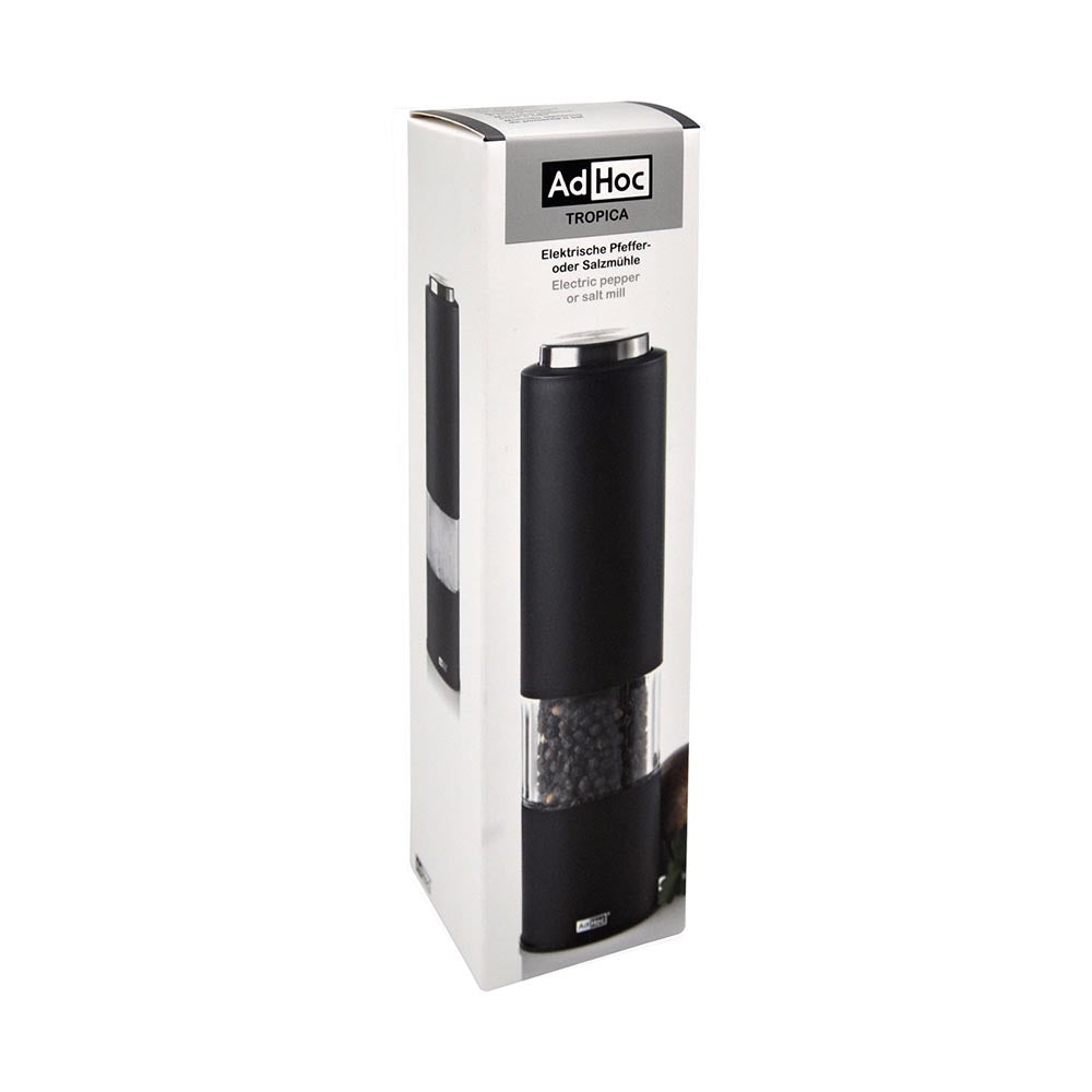 AdHoc Electric Salt or Pepper Grinder German Brand - Tropica Black