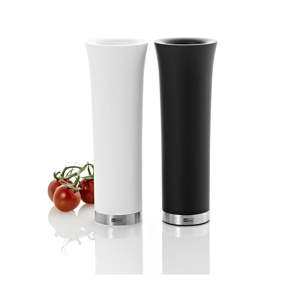 AdHoc Electric Salt or Pepper Tilt Grinder German Brand - Milano White
