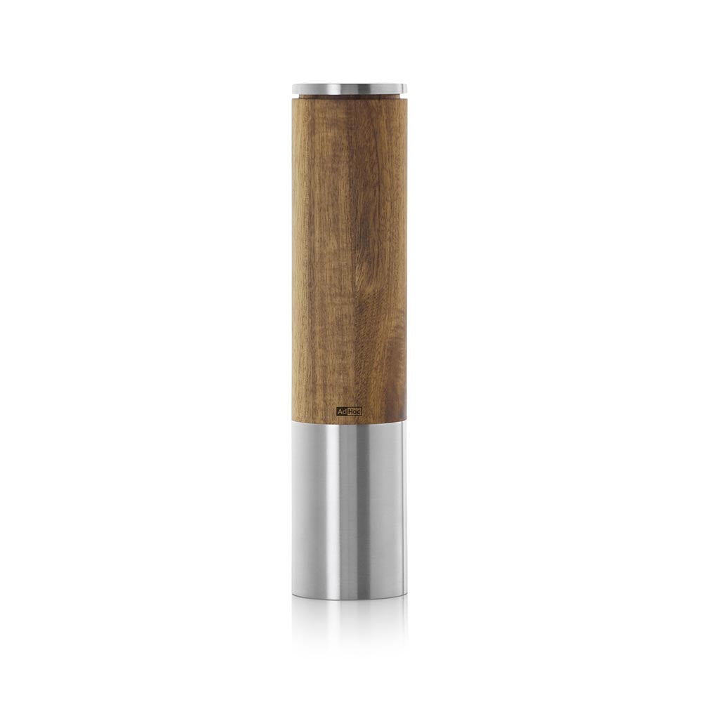 AdHoc Electric Salt or Pepper Grinder in Acacia Wood & Stainless Steel - eMill.5