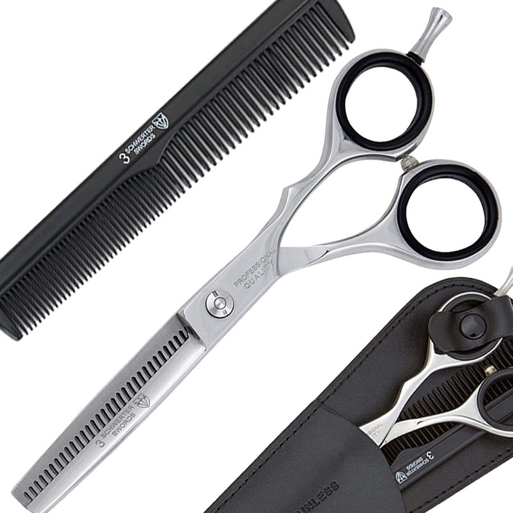 Kellermann 3 Swords Hair Thinning Scissors Micro-Serrated ET 950 - 6 Inches (Japan Style)
