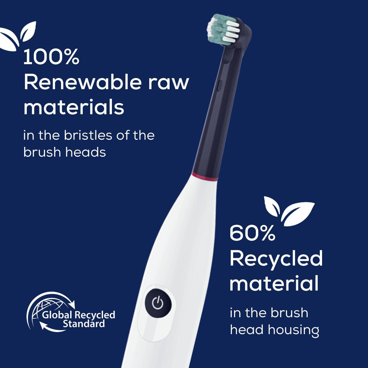 Beurer Spare Toothbrush Heads Compatible with TB, Oral B & Standard Rotating Toothbrushes - Eco Clean x4