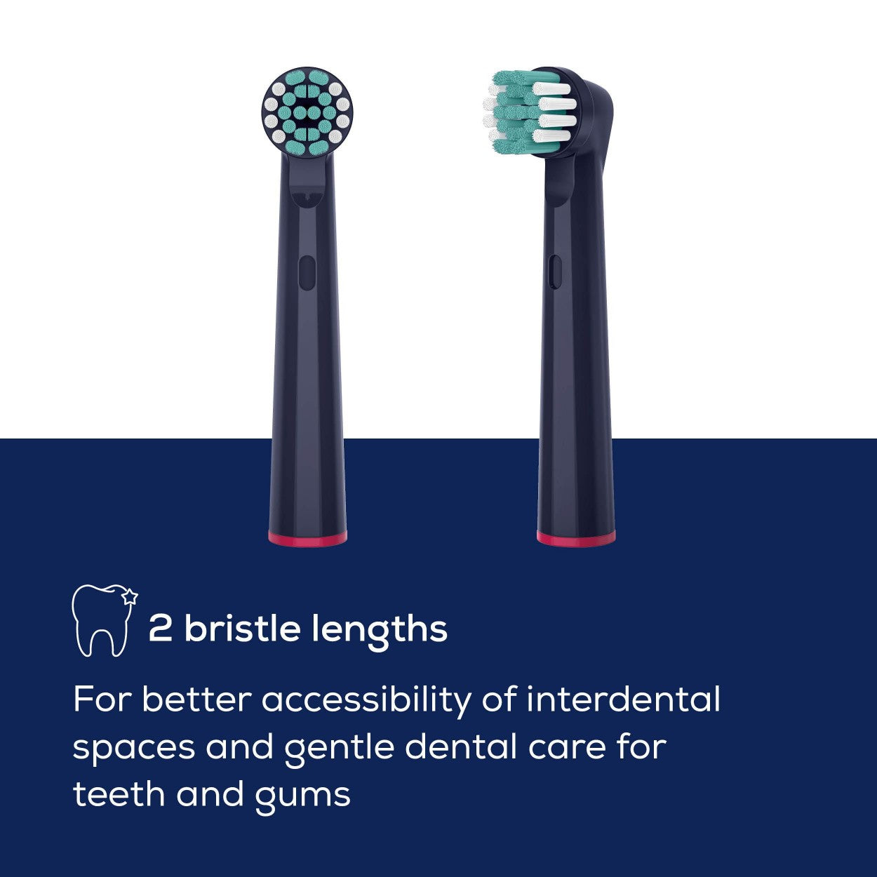 Beurer Spare Toothbrush Heads Compatible with TB, Oral B & Standard Rotating Toothbrushes - Eco Clean x4