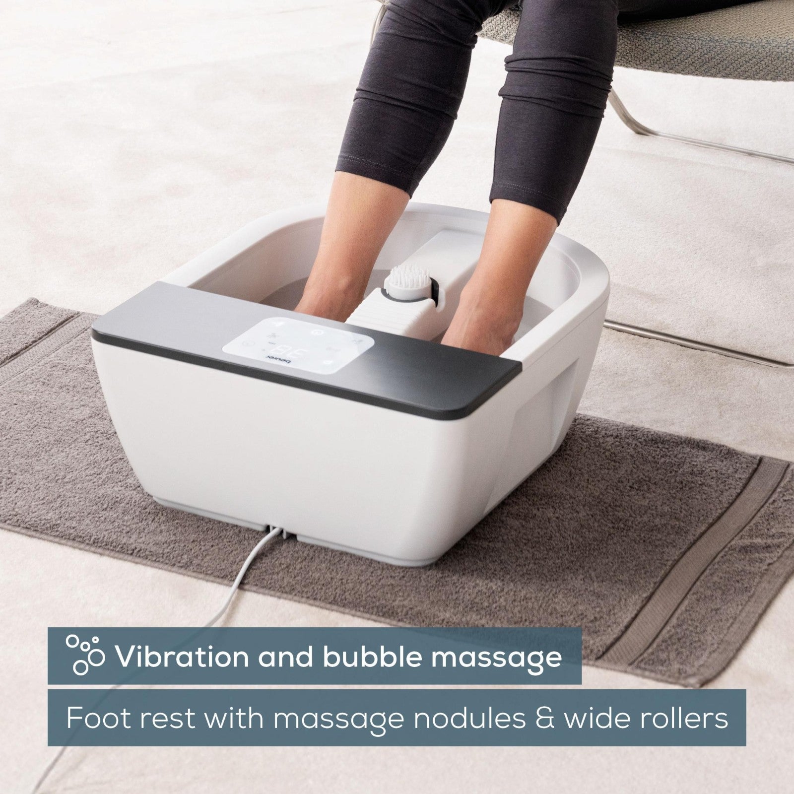 Beurer FB 60 Foot Spa / Foot Bath with Water Heating, Bubbles & Vibration Massage