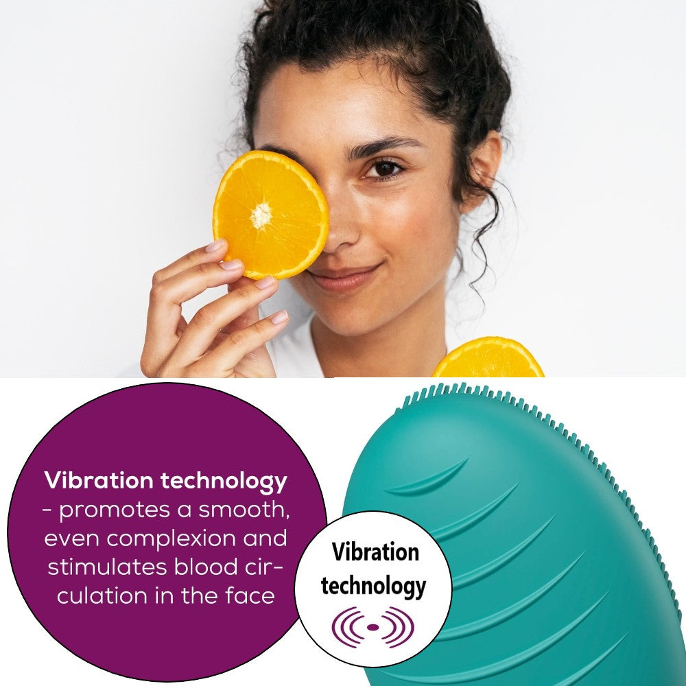 Beurer FC 52 Silicone Facial Brush: 2-in-1 Cleansing & Massage Brush. USB-C Rechargeable