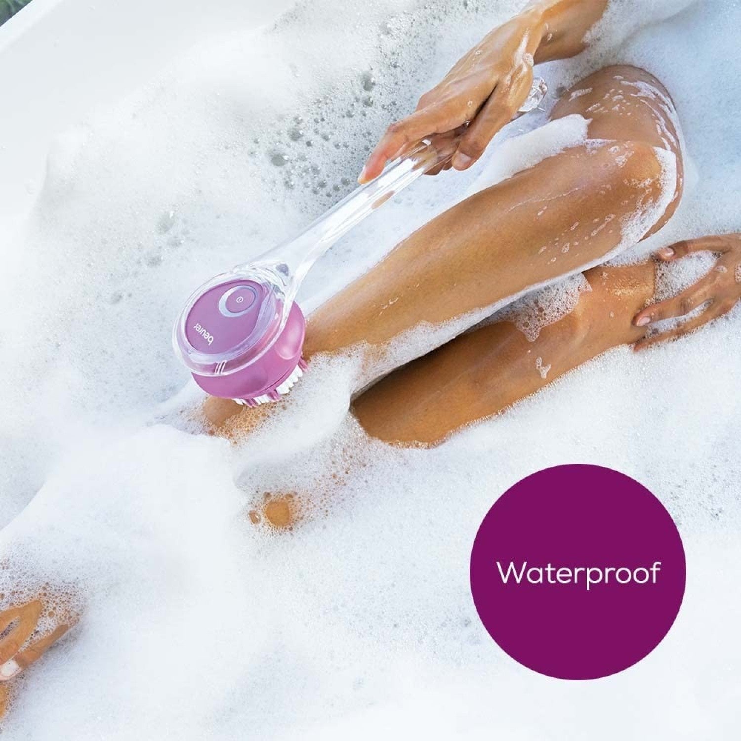Beurer FC 55 Rechargeable Body Brush: Cleanse & Exfoliate. Removeable Handle. Waterproof