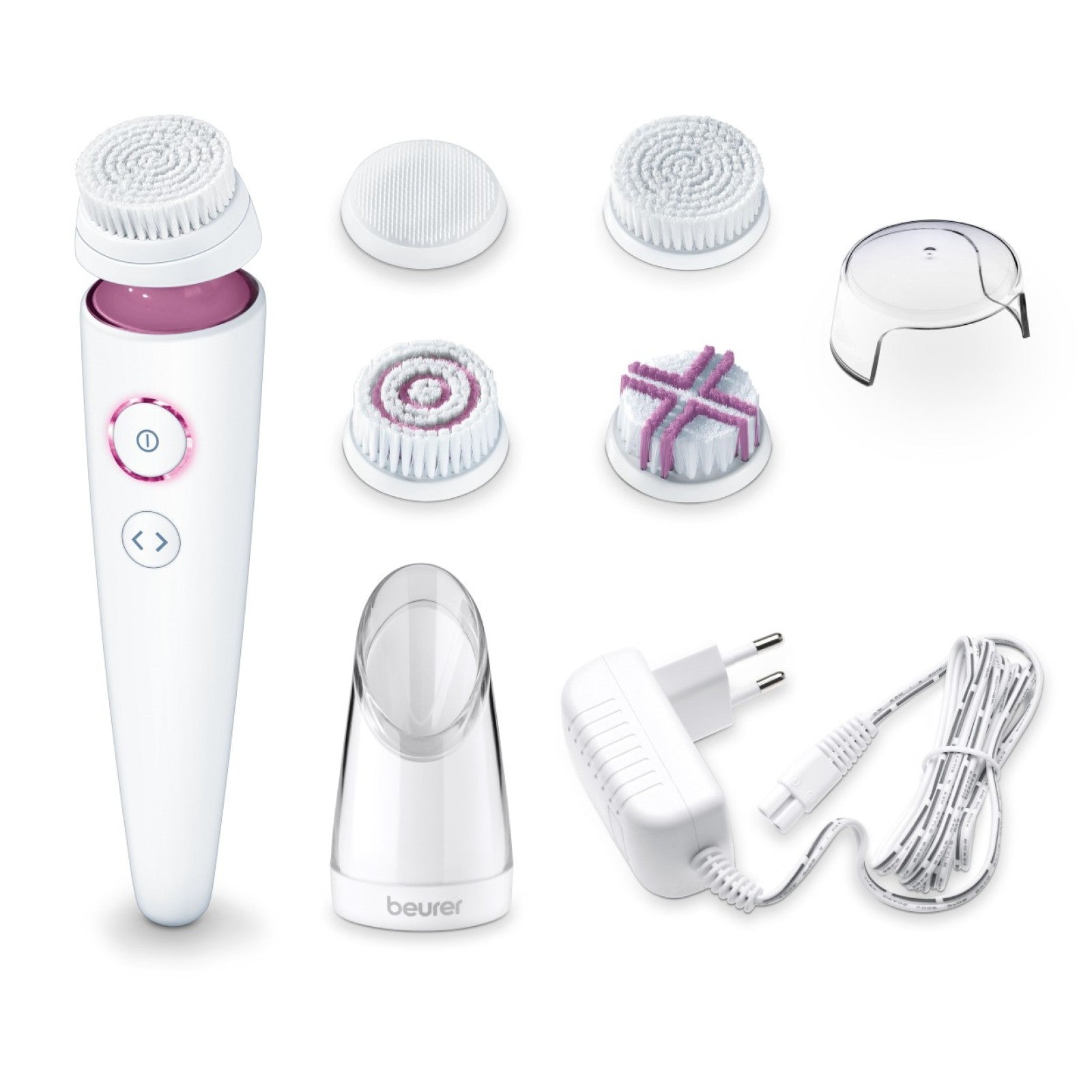 Beurer FC 95 Facial Brush | Deep Cleansing | 4 Attachments | Waterproof IPX7 | Rechargeable