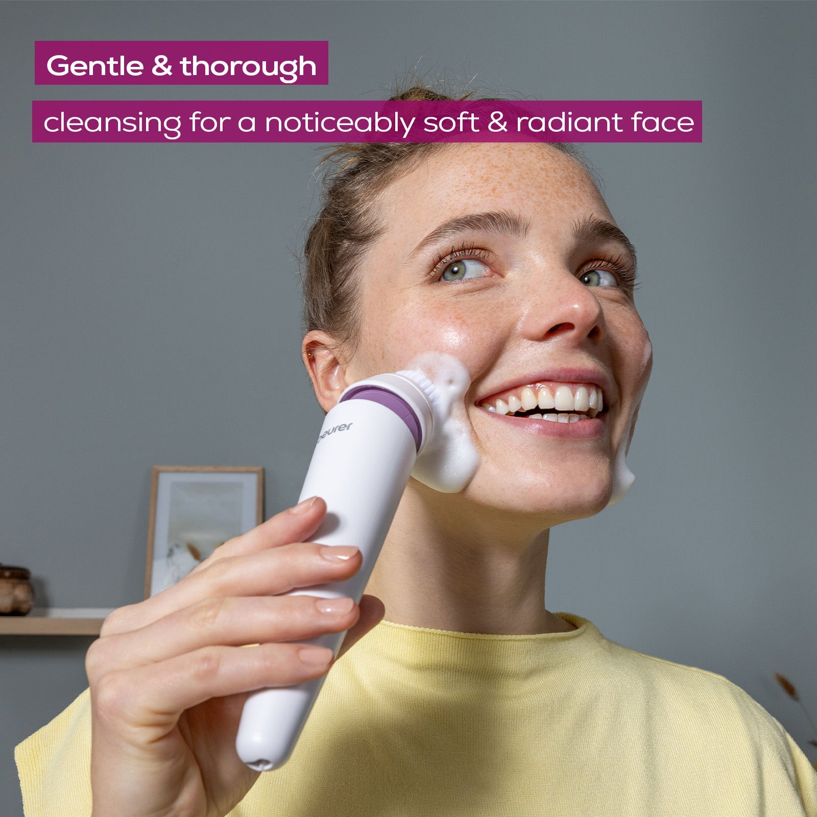 Beurer FC 95 Facial Brush | Deep Cleansing | 4 Attachments | Waterproof IPX7 | Rechargeable