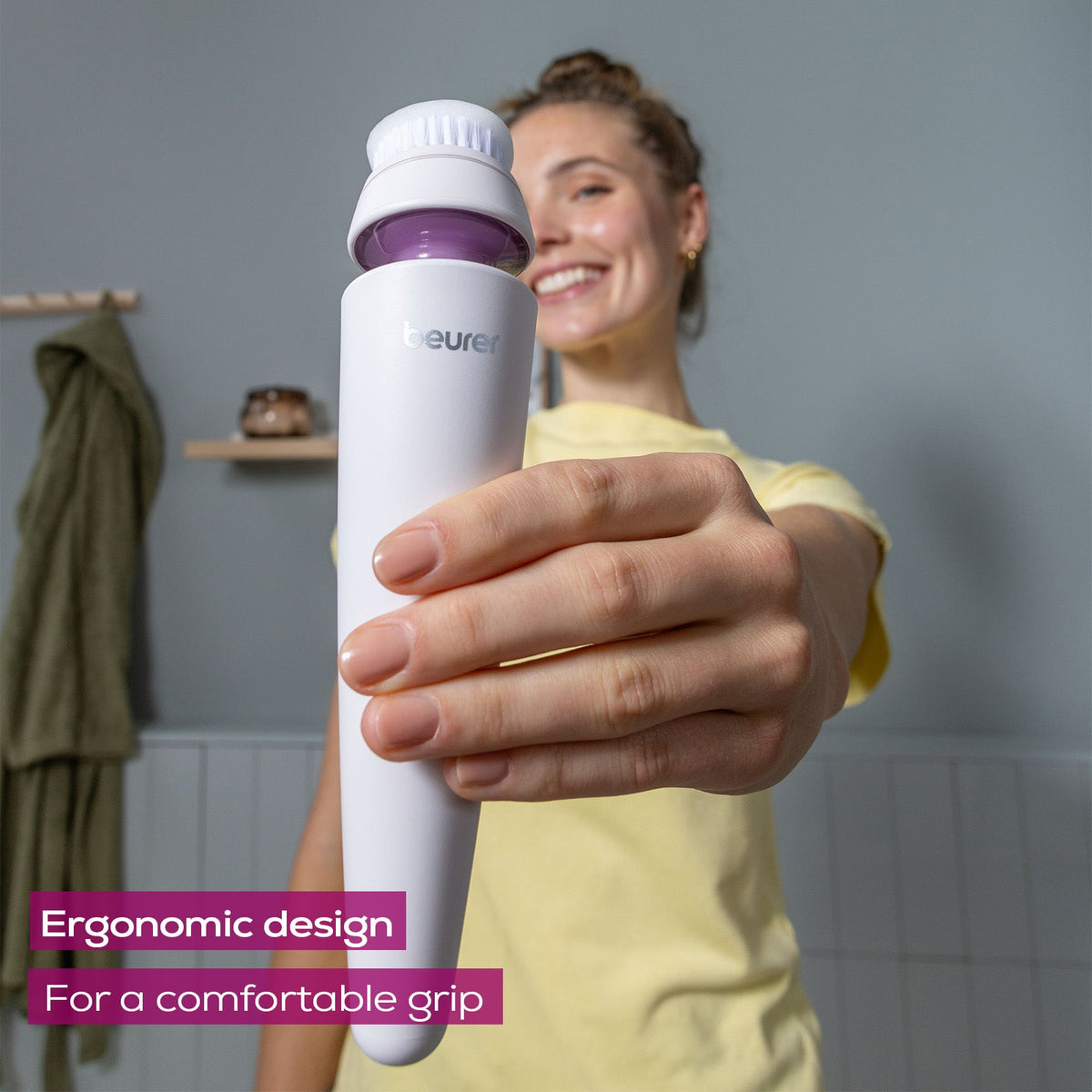 Beurer FC 95 Facial Brush | Deep Cleansing | 4 Attachments | Waterproof IPX7 | Rechargeable