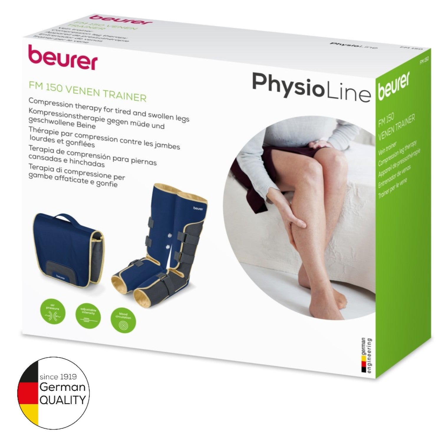 Beurer Germany Vein Trainer - Revitalising Leg Compression Massager FM 150