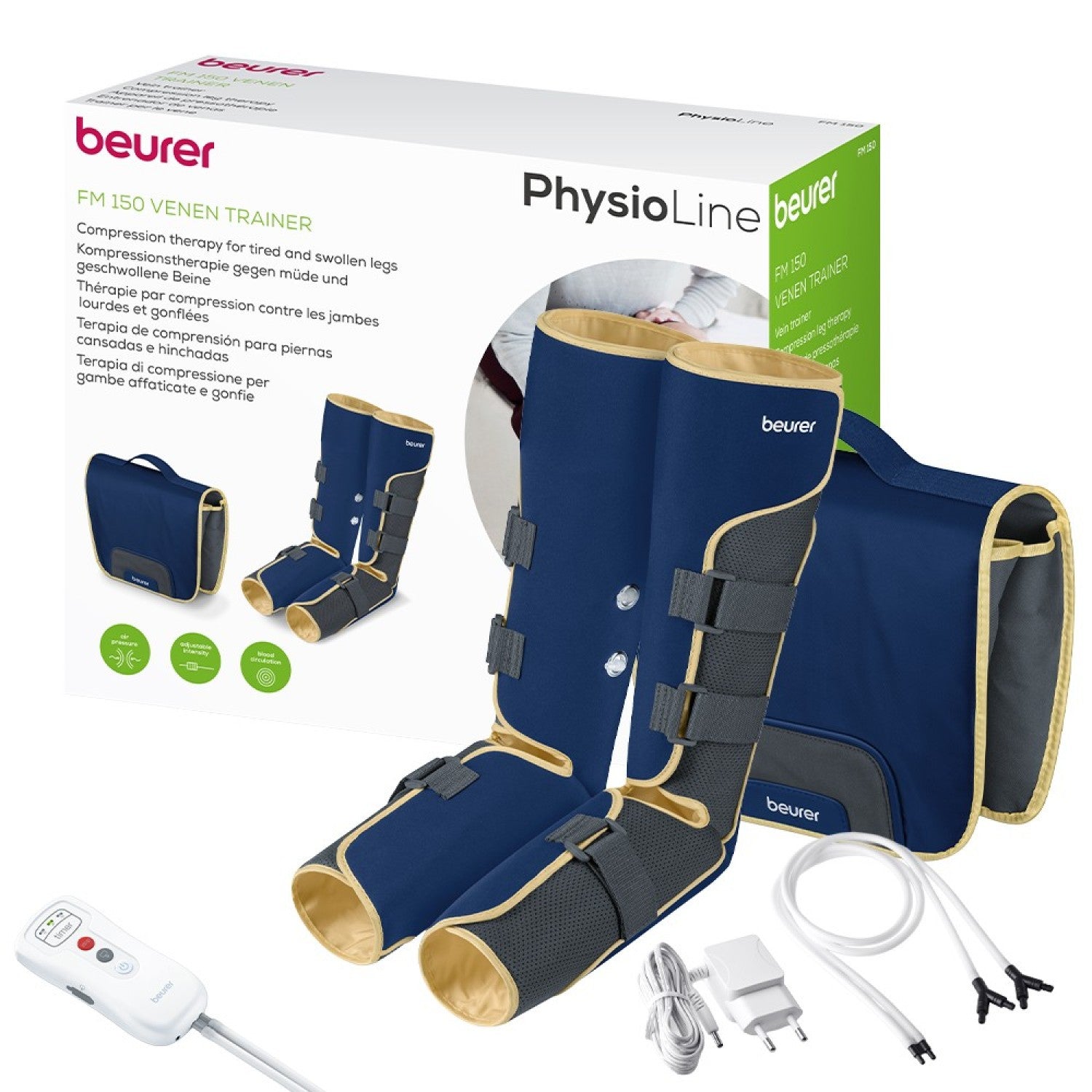 Beurer Germany Vein Trainer - Revitalising Leg Compression Massager FM 150