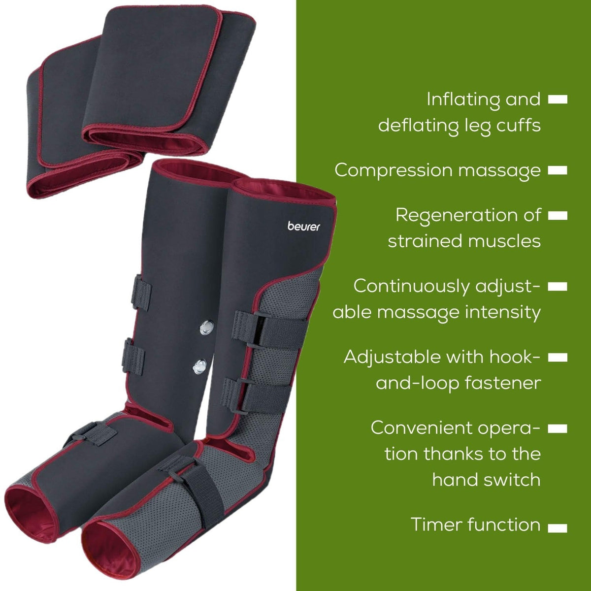 Beurer FM 150 Pro | Leg Compression Massager | Pressure Massage | Improve Blood Circulation & Tired Heavy Legs