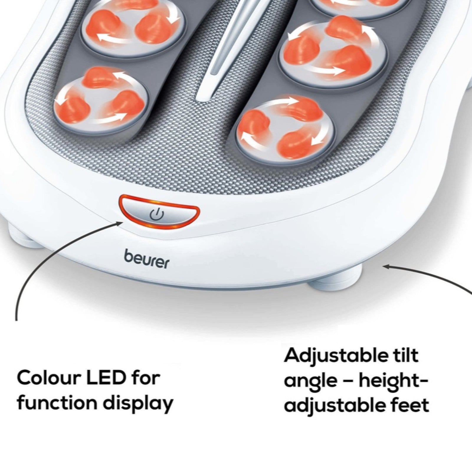 Beurer Germany Shiatsu Foot Massager | Optional Heat Therapy | Relax | Aid Circulation | FM 60