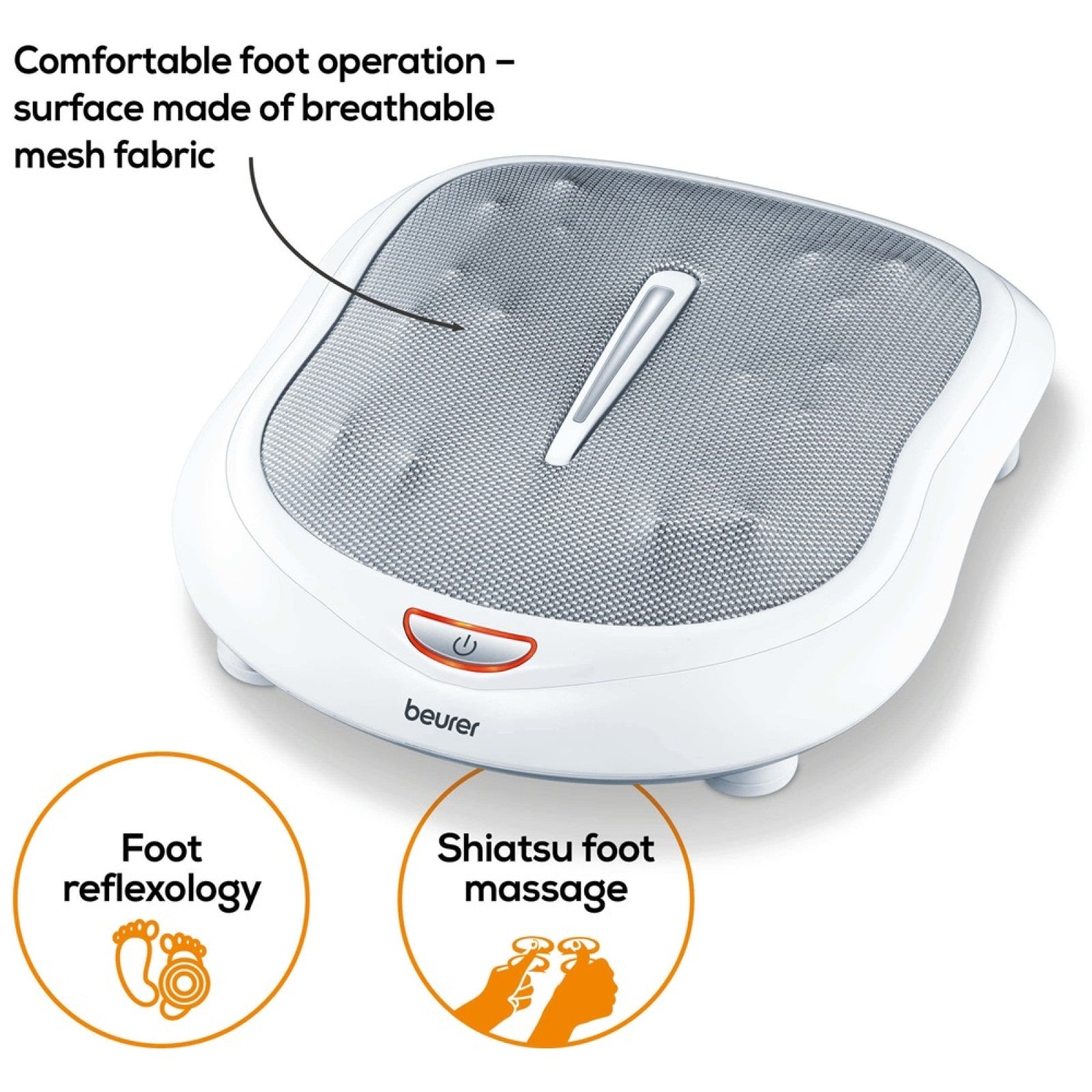 Beurer Germany Shiatsu Foot Massager | Optional Heat Therapy | Relax | Aid Circulation | FM 60
