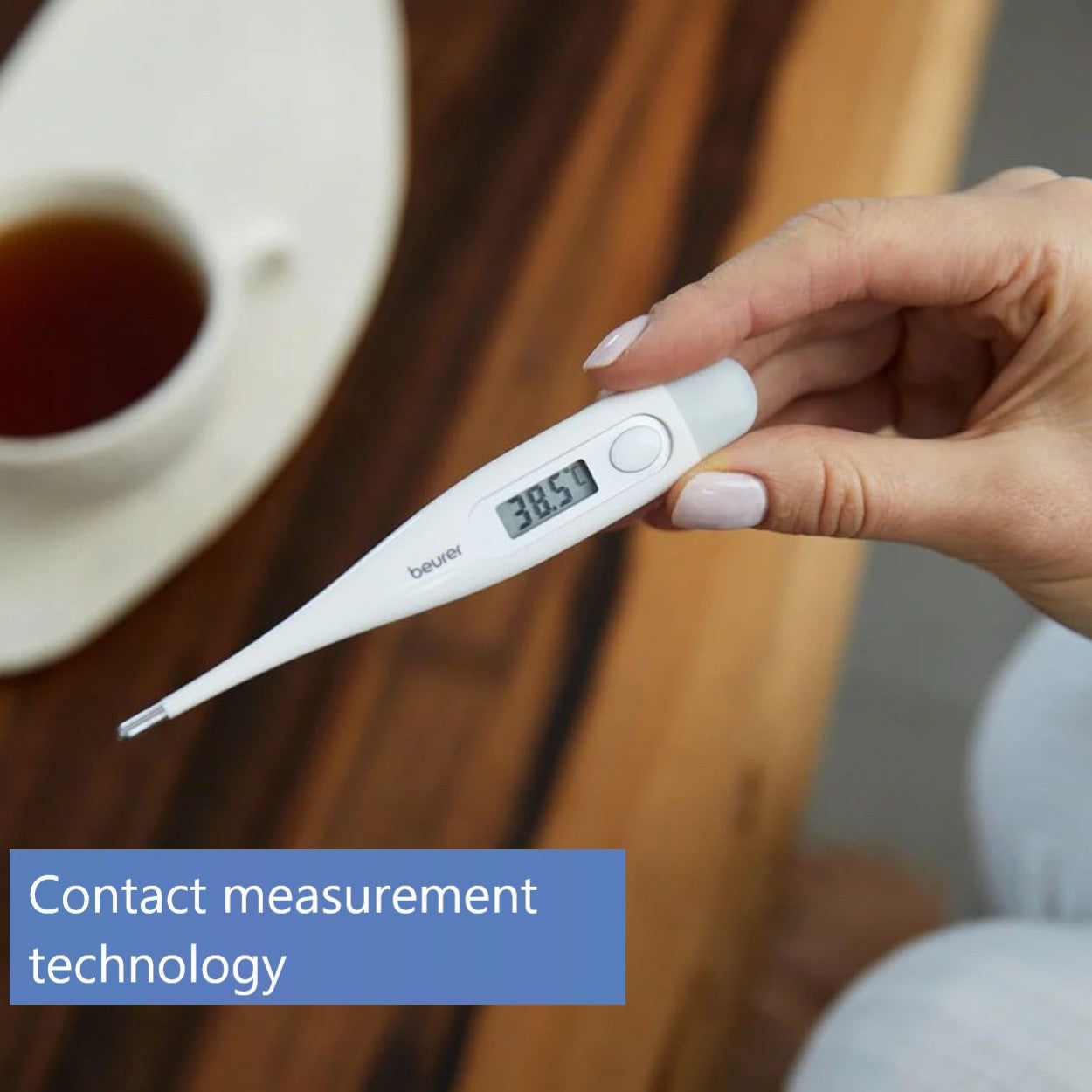 Beurer Thermometer FT 09/1 Accurate Digital Oral, Rectal or Armpit Readings | White