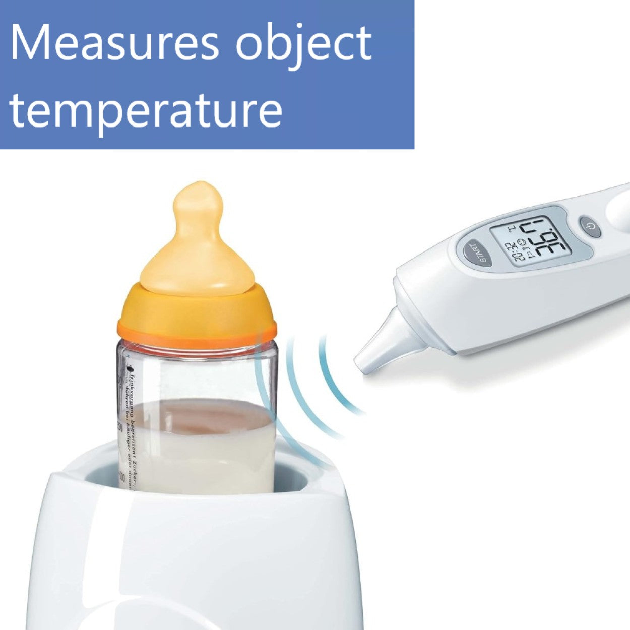 Beurer FT 58 In-Ear Thermometer: Hygienic Protective Caps, Infrared Technology, Rapid Results