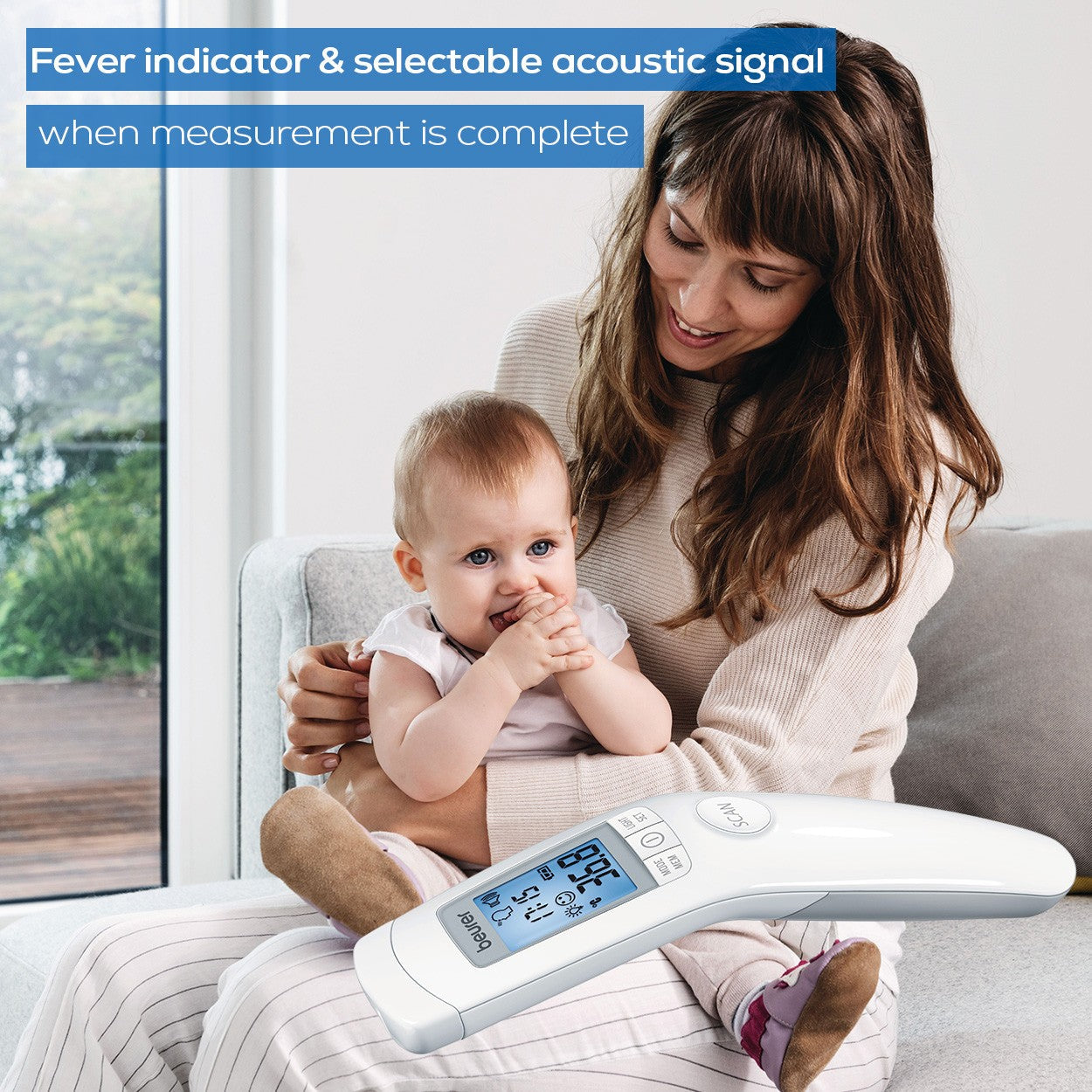 Beurer FT 90 Non-Contact Clinical Thermometer | Measure Forehead, Room or Surface Temperatures | Quick & Accurate